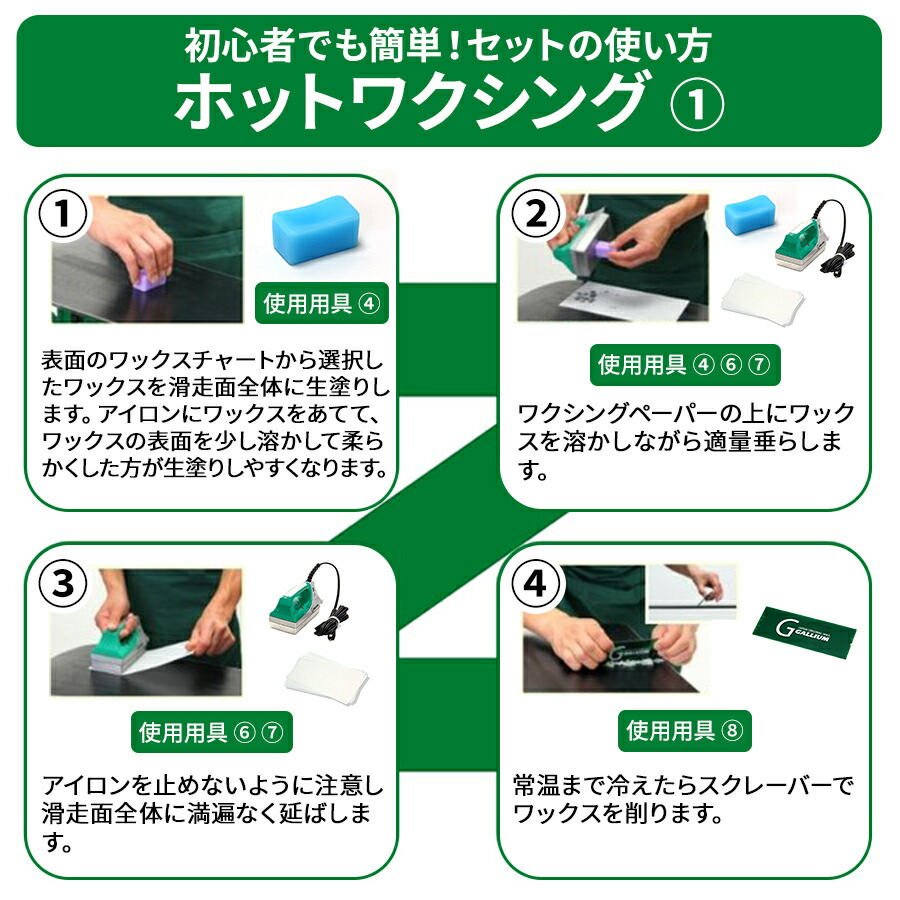 楽天市場】【GALLIUM公式】TRIAL WAXING TOOL BOX SETワクシングセット
