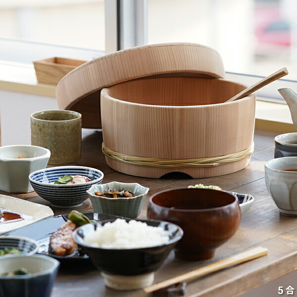 楽天市場】日樽 浅型おひつ 2合/3合/5合 お櫃 国産 日本製 秋田杉桶樽