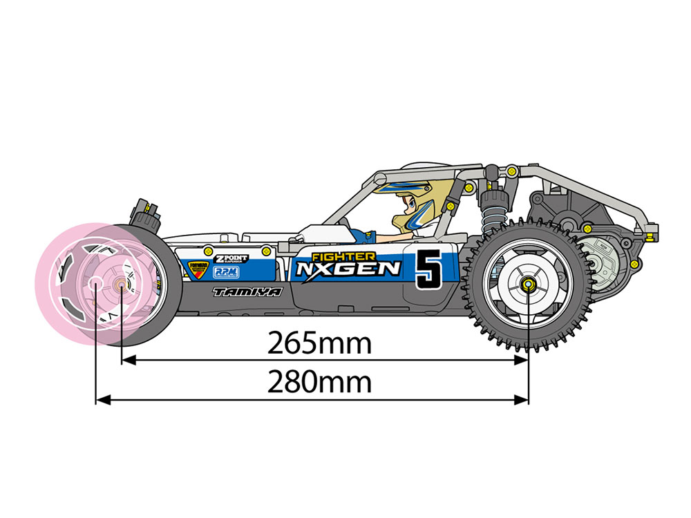 楽天市場】TAMIYA 1/10RC ファイター ネクスジェン (DT-04シャーシ) RC