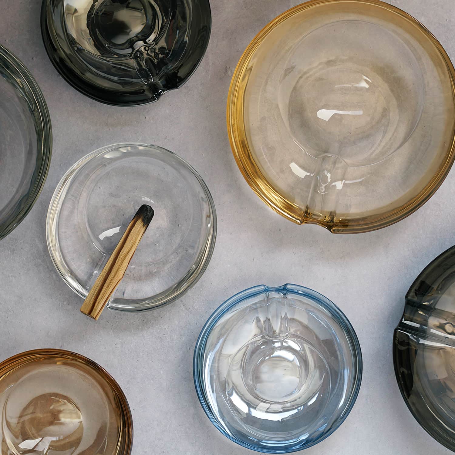 楽天市場】GLASS ASHTRAY グラスアッシュトレイ（S） ガラス お香立て