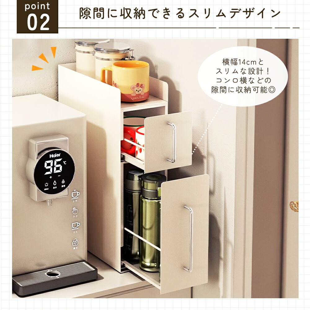 楽天市場】【5％OFFクーポン有♪三連休】隠せる調味料ラック 2段