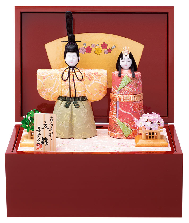 楽天市場】雛人形 真多呂 ひな人形 雛 木目込人形飾り コンパクト収納