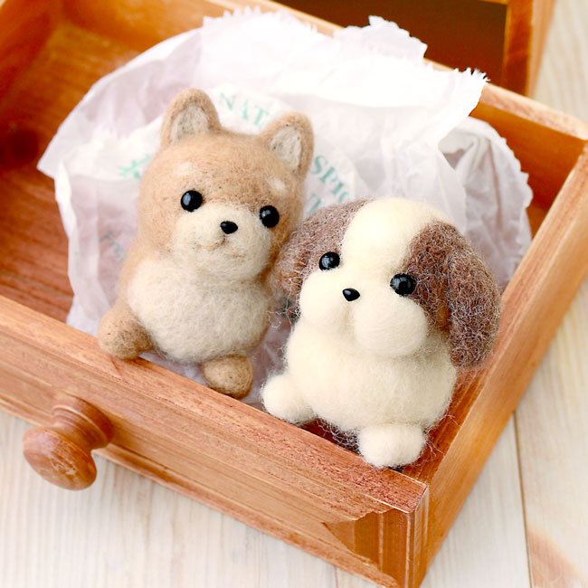 楽天市場】柴犬とシーズーのマスコット手作りキット 羊毛フェルト 犬