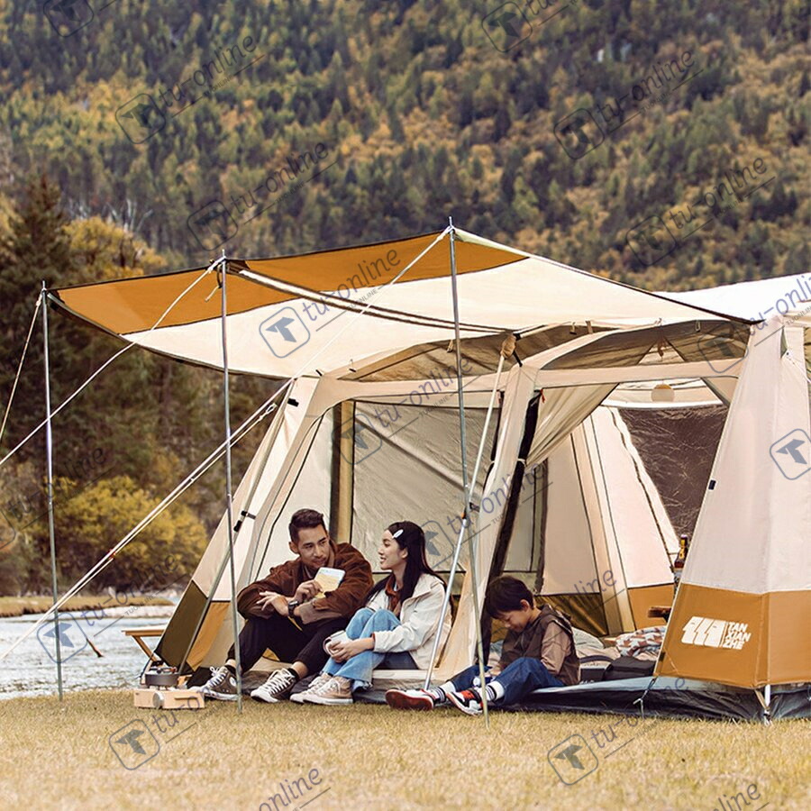 楽天市場】テント アウトドア 8人用 ファミリーテント 2ルームテント
