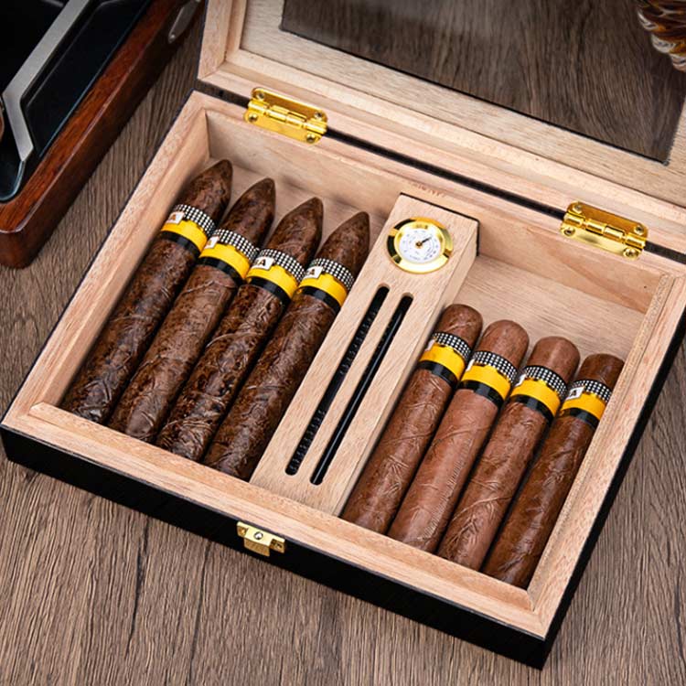 楽天市場】シガーヒュミドール 葉巻 杉 木製 ヒュミドール シガー 葉巻