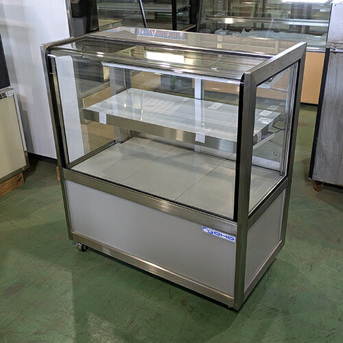 大穂冷蔵ショーケース ステンレス製 ガラス扉付き 大穂冷蔵ショー