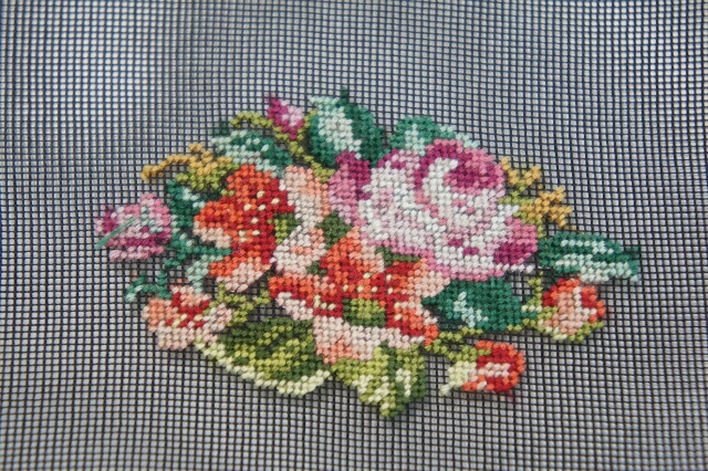 楽天市場】プチポワン刺繍 フラワー 約65mm×約40mm No.17608 完成品