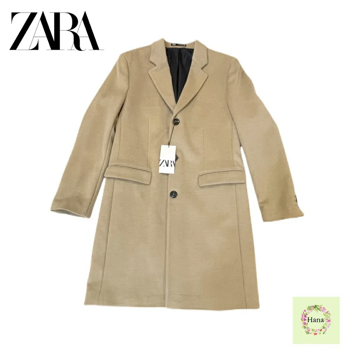 楽天市場】【中古】 ZARA ザラ ロングコート チェスターコート