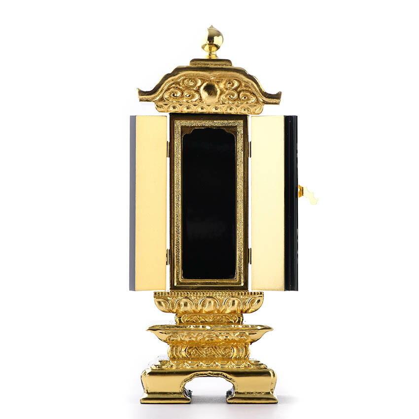 楽天市場】日本製 位牌 繰り出し式 純前金 二重回位牌 4号 中板9枚入