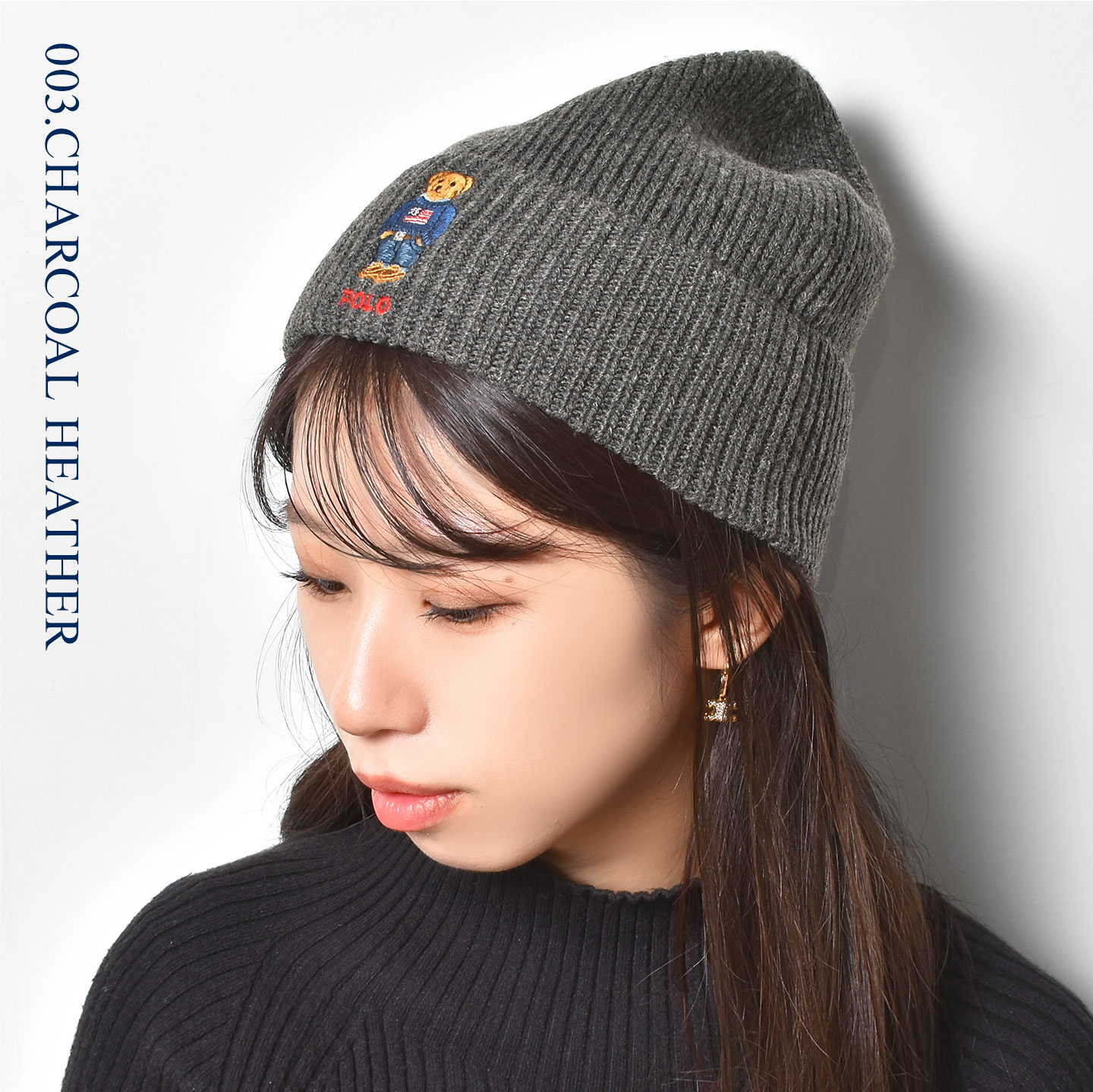 楽天市場】ニット帽 POLO RALPH LAUREN ポロ ラルフローレン ビーニー