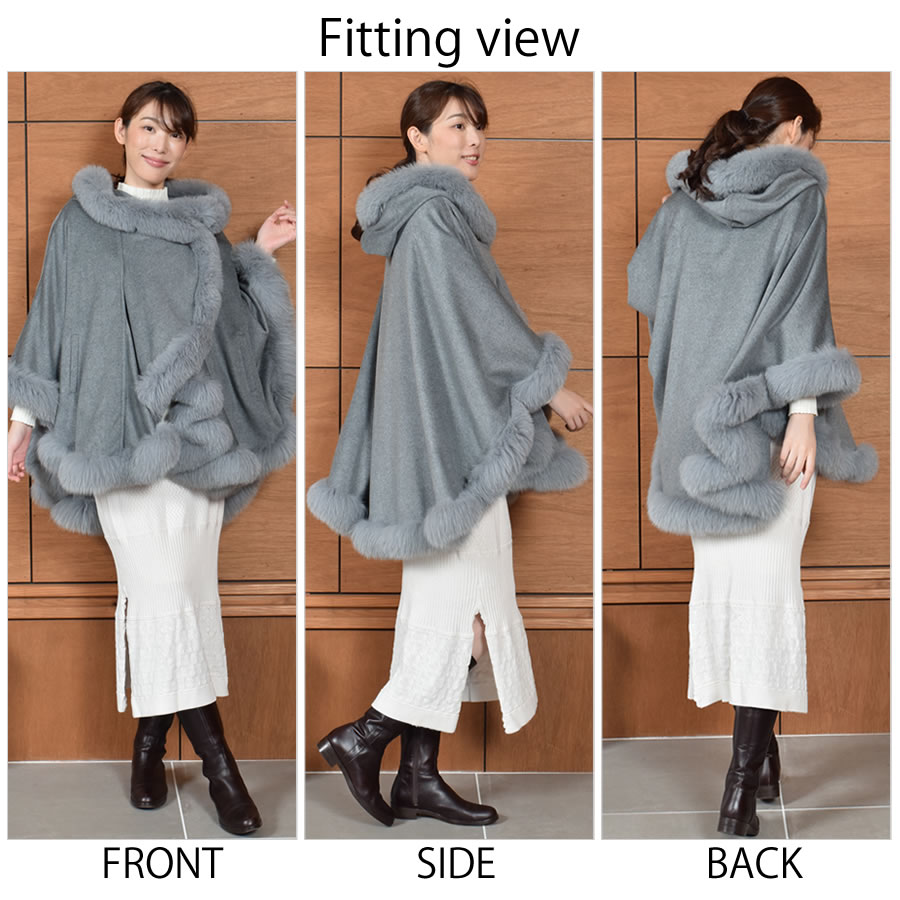 楽天市場】【30％OFFクーポン】ケープ 日本製 カシミヤ 100％ SAGA