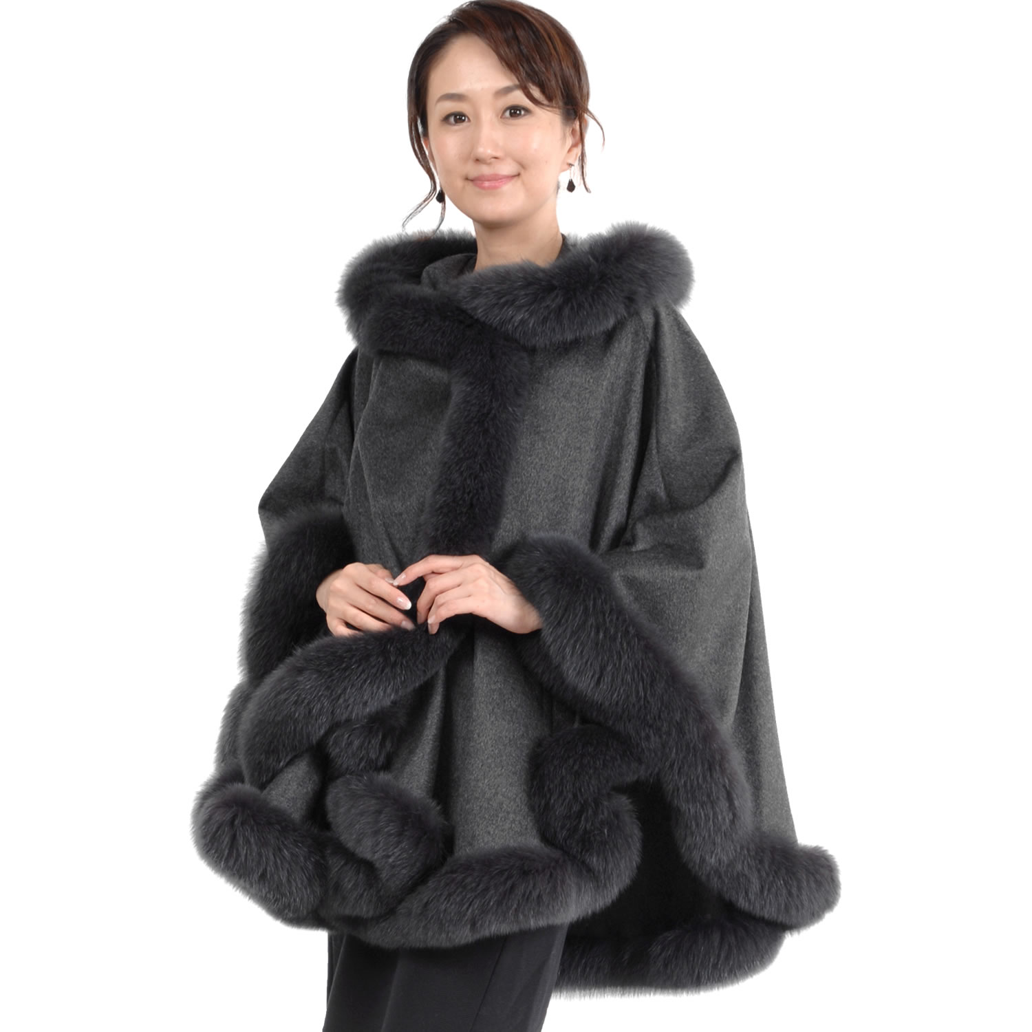 楽天市場】【30％OFFクーポン】ケープ 日本製 カシミヤ 100％ SAGA
