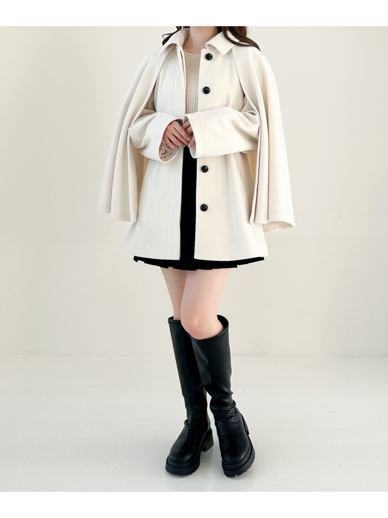 楽天市場】【SALE／40%OFF】マルチWAYケープミドルコート Heather