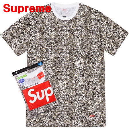 楽天市場】S【Supreme x Hanes 19SS Leopard Tagless Tees