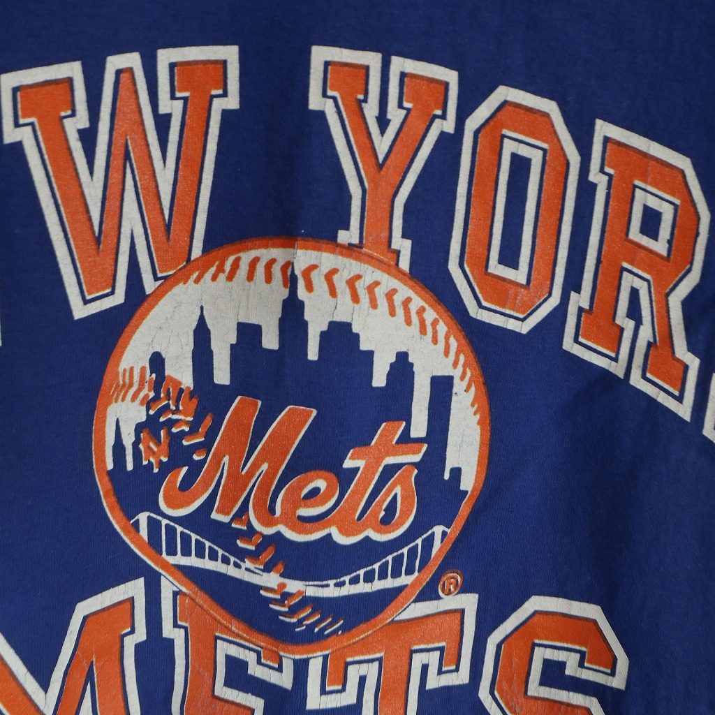 90s USA製 MLB New York Mets 優勝フォト 5分袖 XL 90s USA製 MLB New