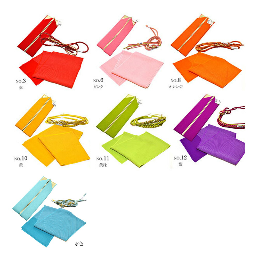 楽天市場】帯締め 帯揚げ 重ね衿 振袖 正絹 3点 セット 飾り付 丸組