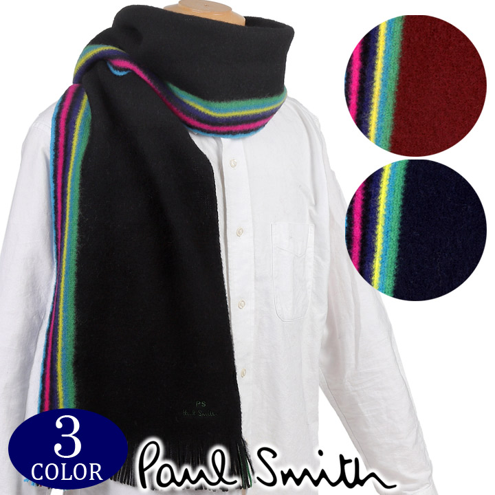 楽天市場】ポールスミス マフラー Paul Smith リバーシブル メンズ
