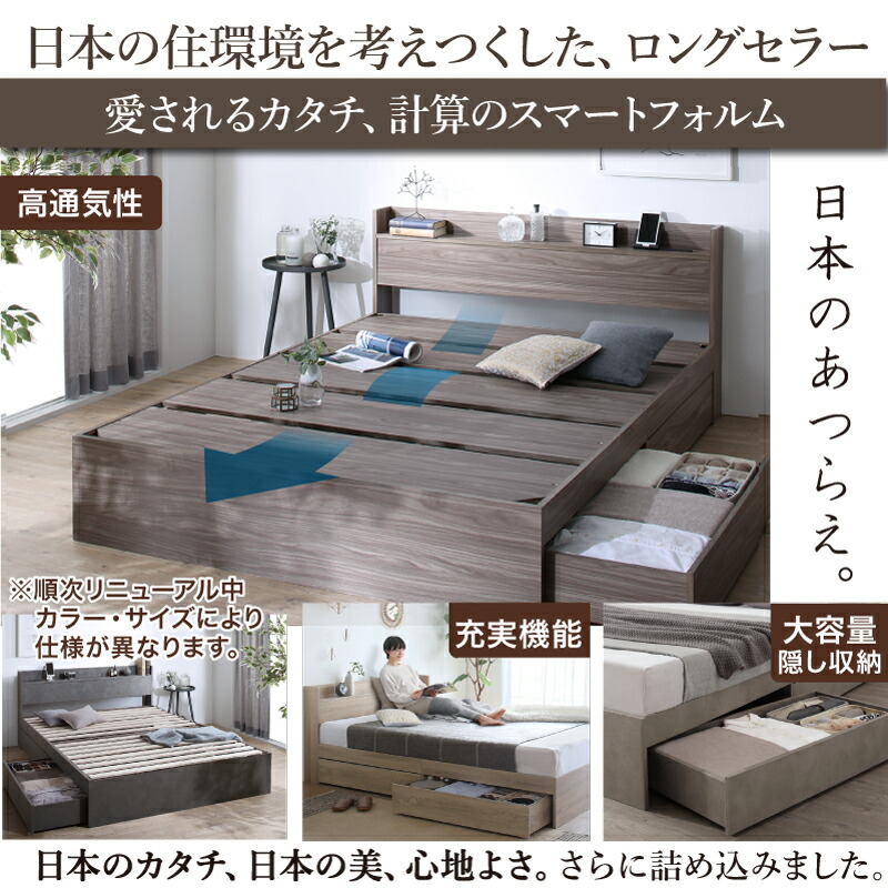 楽天市場】【新発売】ロングセラー 人気 ベッド ベッドフレーム 収納