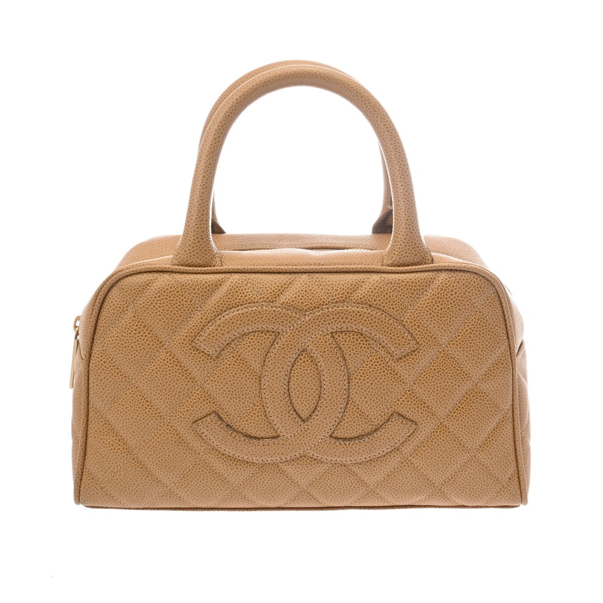 シャネル(CHANEL) キャビアスキン(Caviarskin) 中古 ボストンバッグ