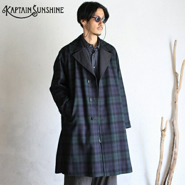 Kaptain Sunshine リバーシブルチェスターコート サイズ36 KAPTAIN