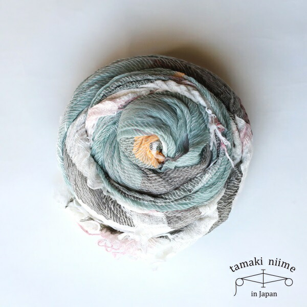 楽天市場】tamaki niime 玉木新雌 roots shawl cotton big 111/ ルーツ