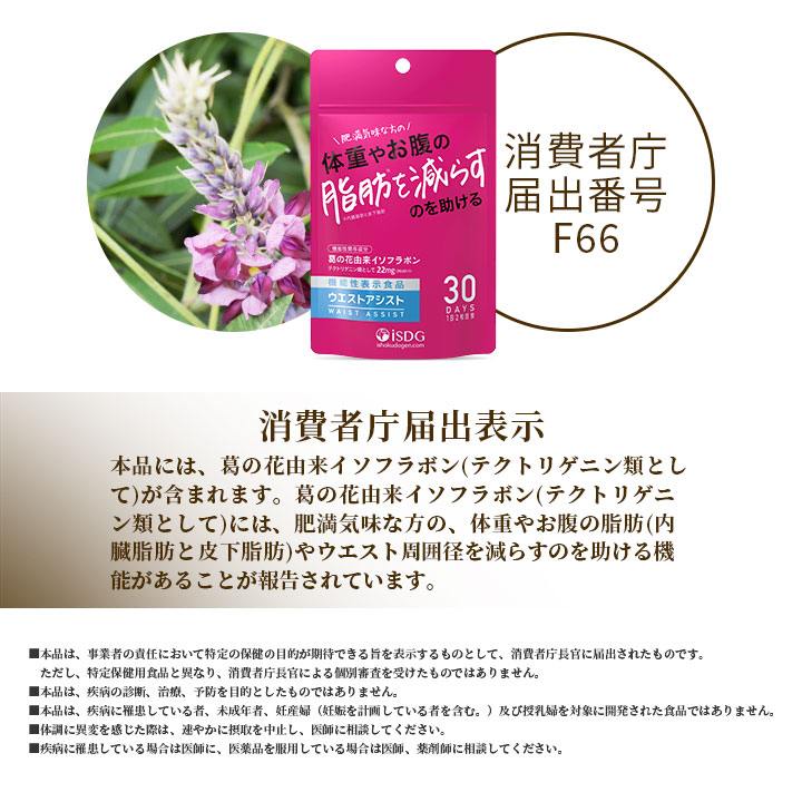 楽天市場】機能性表示食品 ダイエット サプリ ウエストアシスト 60粒