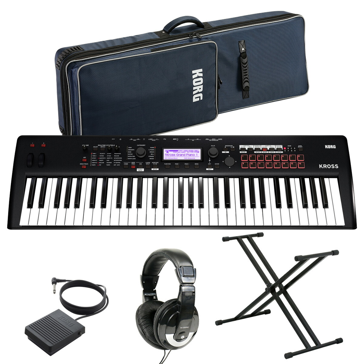 KORG KROSS2-61 コルグシンセサイザー 61鍵 別売ダンパーペダル付 KORG