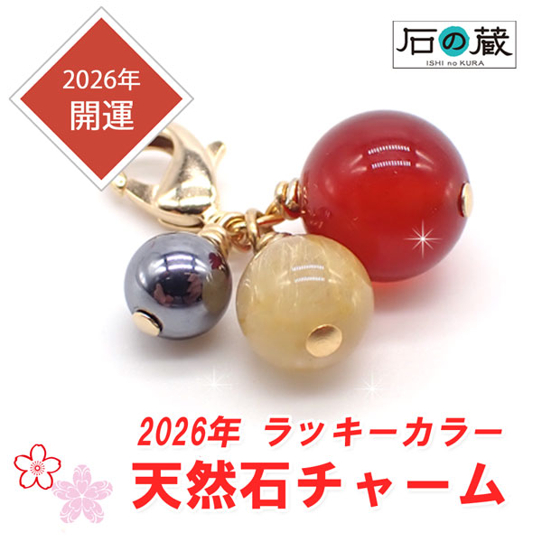 楽天市場】【天然石チャーム】2026年 幸せラッキーカラー 天然石