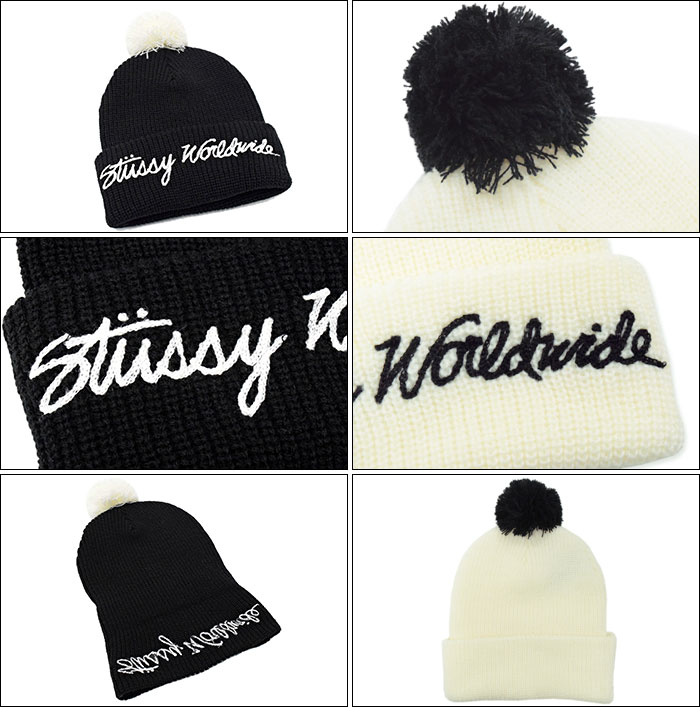 楽天市場】ステューシー STUSSY ニット帽 Worldwide Pom Cuff(stussy