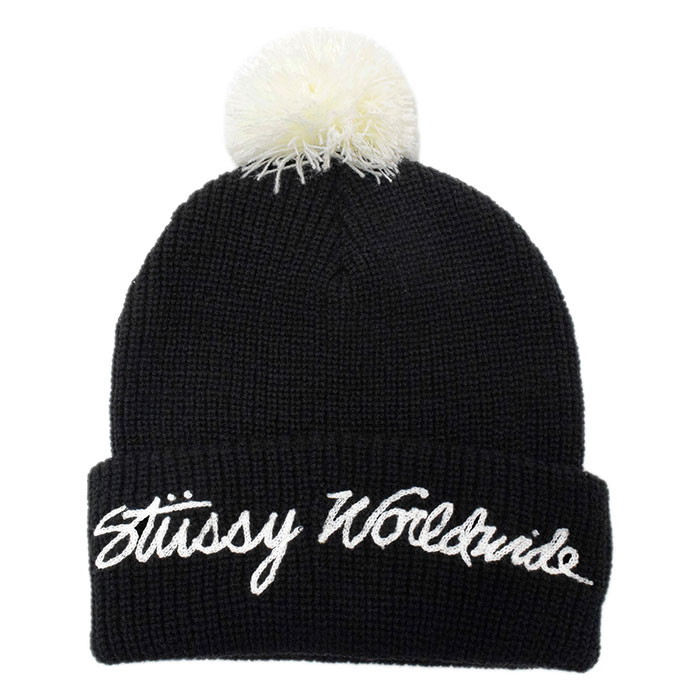楽天市場】ステューシー STUSSY ニット帽 Worldwide Pom Cuff(stussy