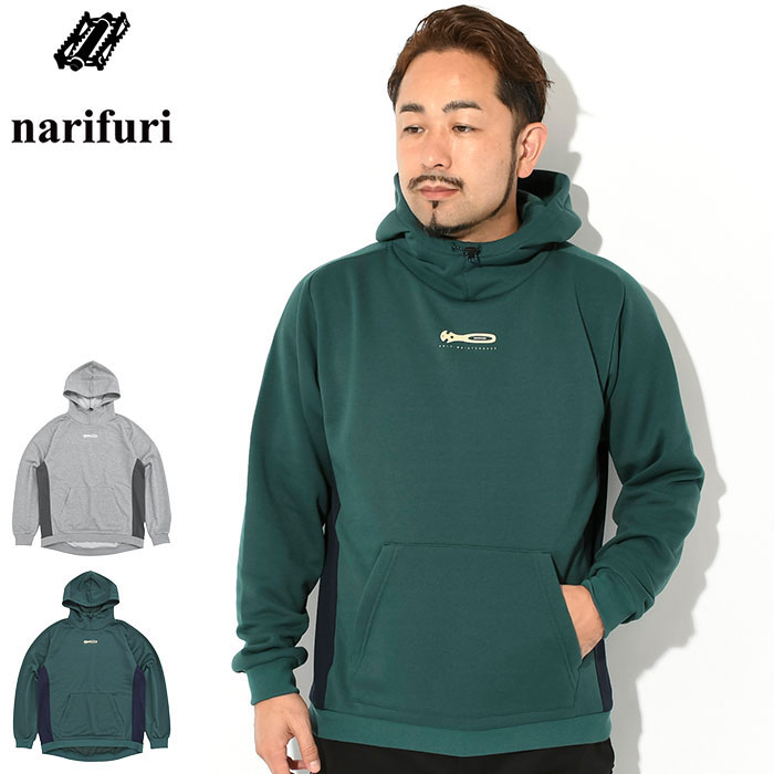 楽天市場】ナリフリ narifuri パーカー プルオーバー メンズ ハイ
