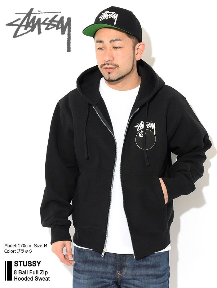 楽天市場】ステューシー STUSSY パーカー ジップアップ メンズ 8 Ball