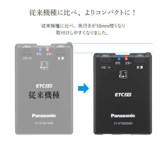 楽天市場】【セットアップ込み】ETC2.0車載器 CY-ET2620GD Panasonic