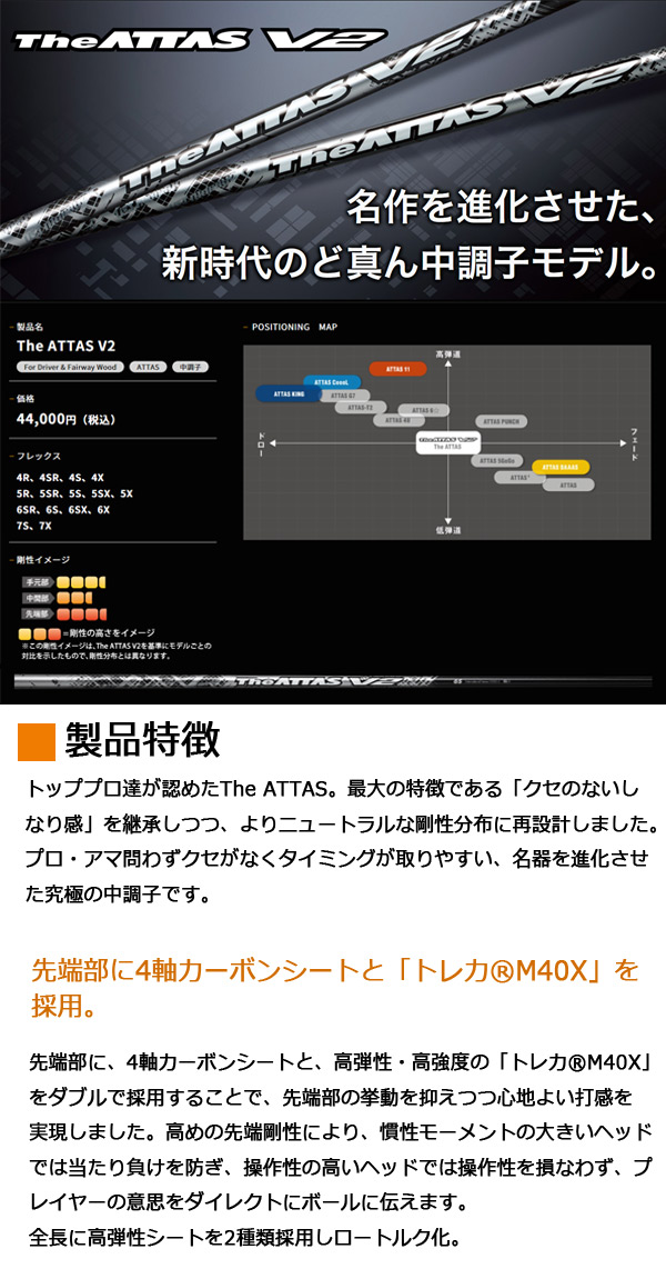 楽天市場】【23年モデル】UST マミヤ シャフト単品 ジ・アッタス