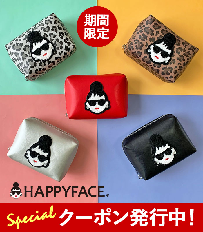 楽天市場】【☆選べる限定クーポン発行中!】ハッピーフェイス ポーチ