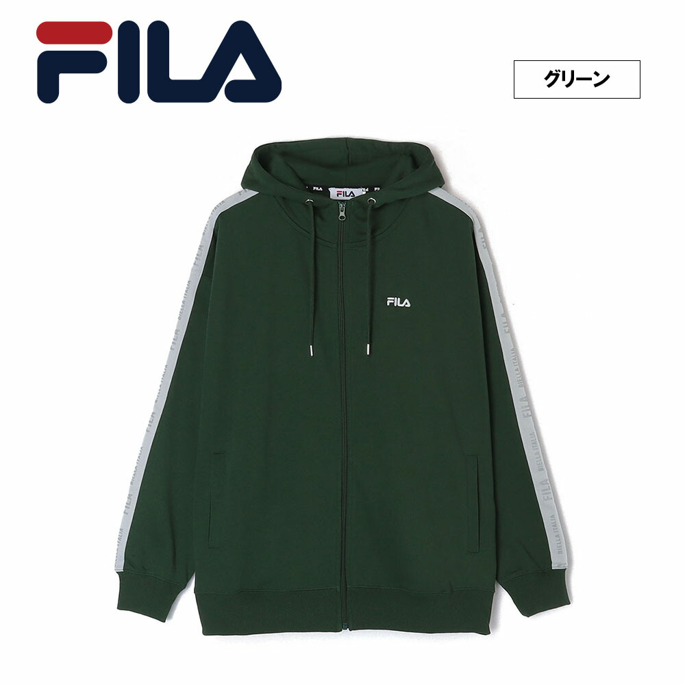 FILA フィラ テニスウェア プルパーカー VM5600グリーン メンズM新品