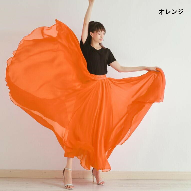 楽天市場】社交ダンス衣装720°広がるダンススカート80cm/85cm/90cm
