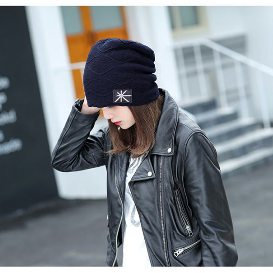 楽天市場】耳まであったか ニット帽 レディース ビーニー 裏起毛