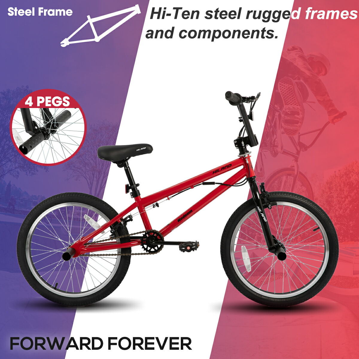 楽天市場】☆送料無料☆ HILAND 20インチ BMX自転車 スタント