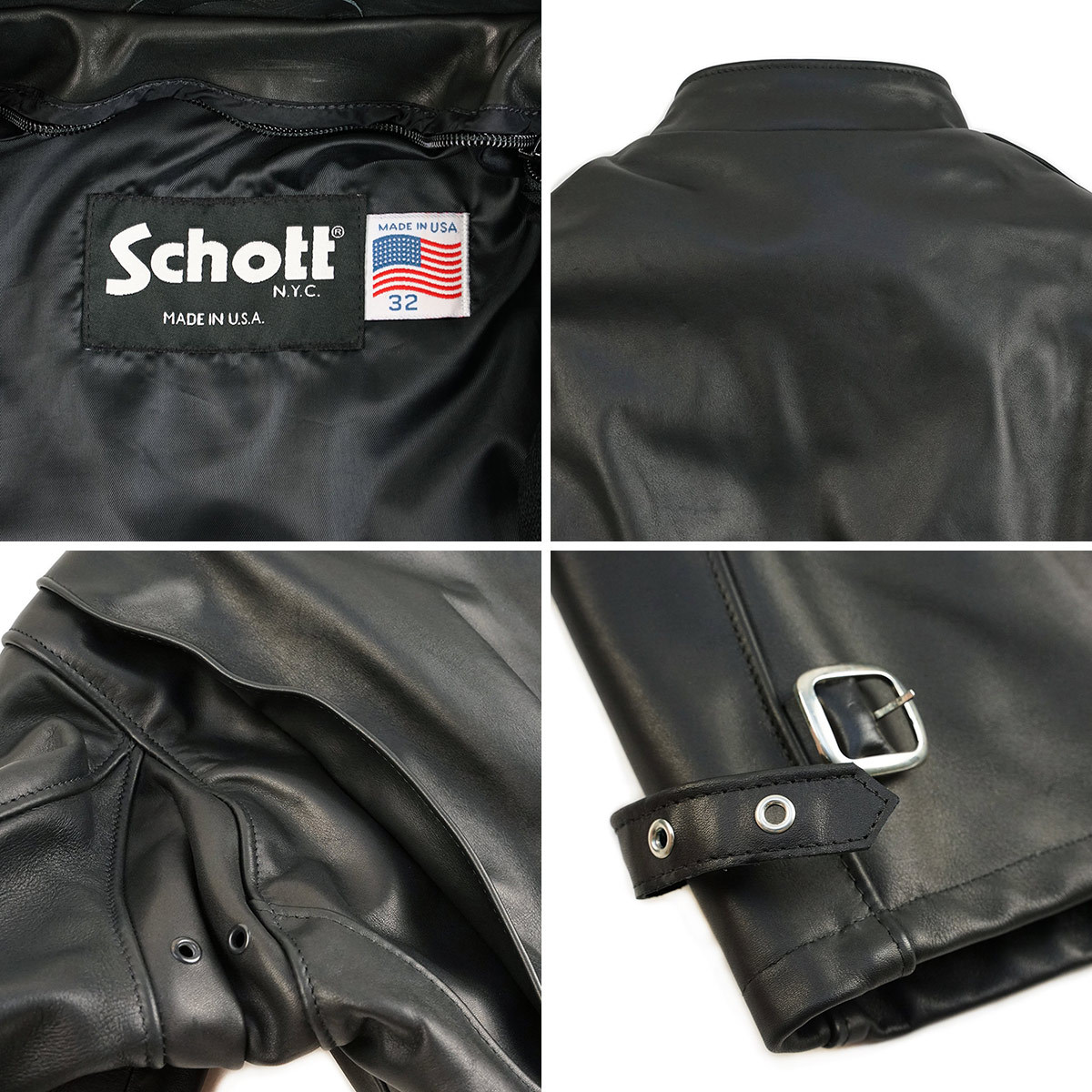 楽天市場】ショット SCHOTT 141 シングルライダース ブラック(アメリカ