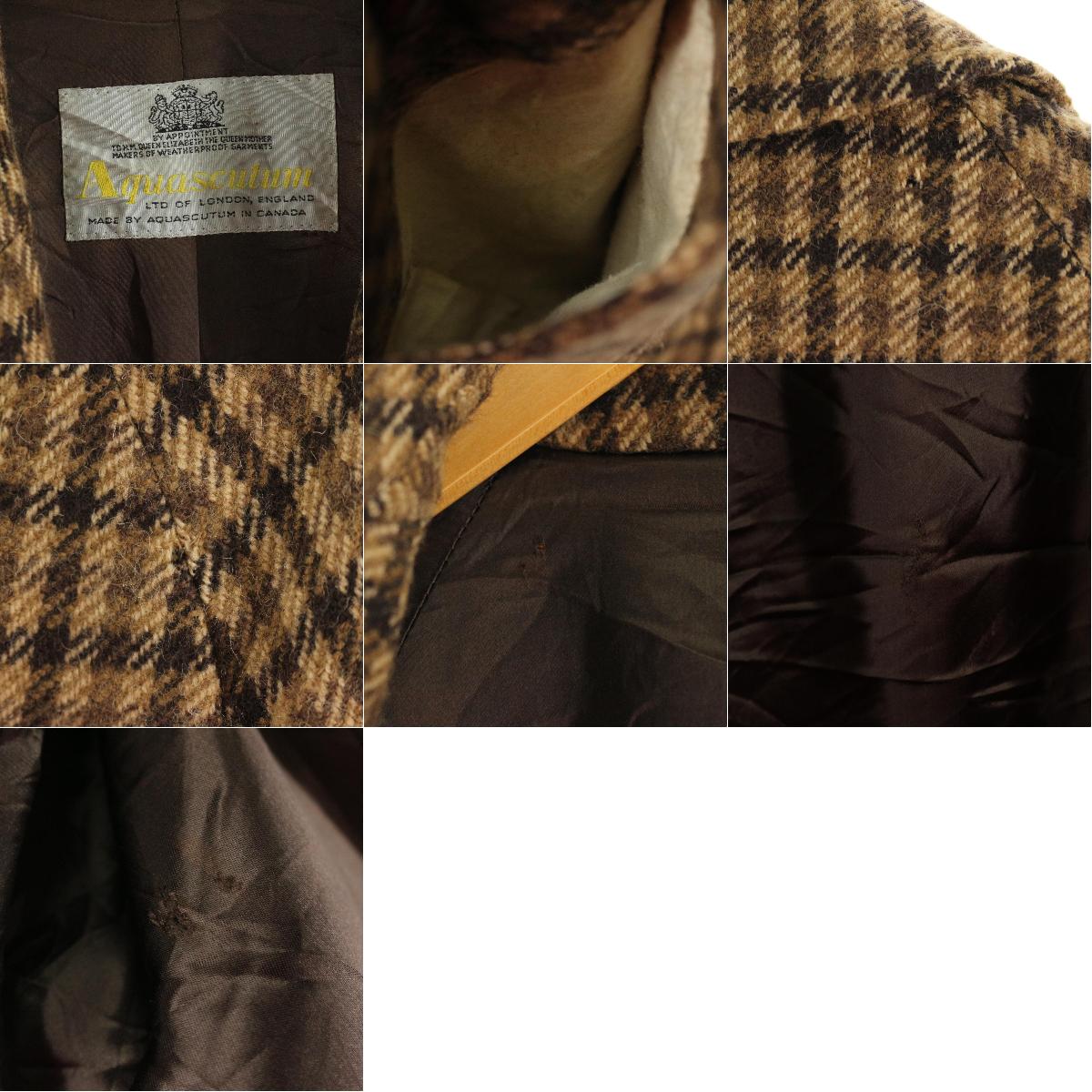 楽天市場】アクアスキュータム Aquascutum チェック柄 ウールロング