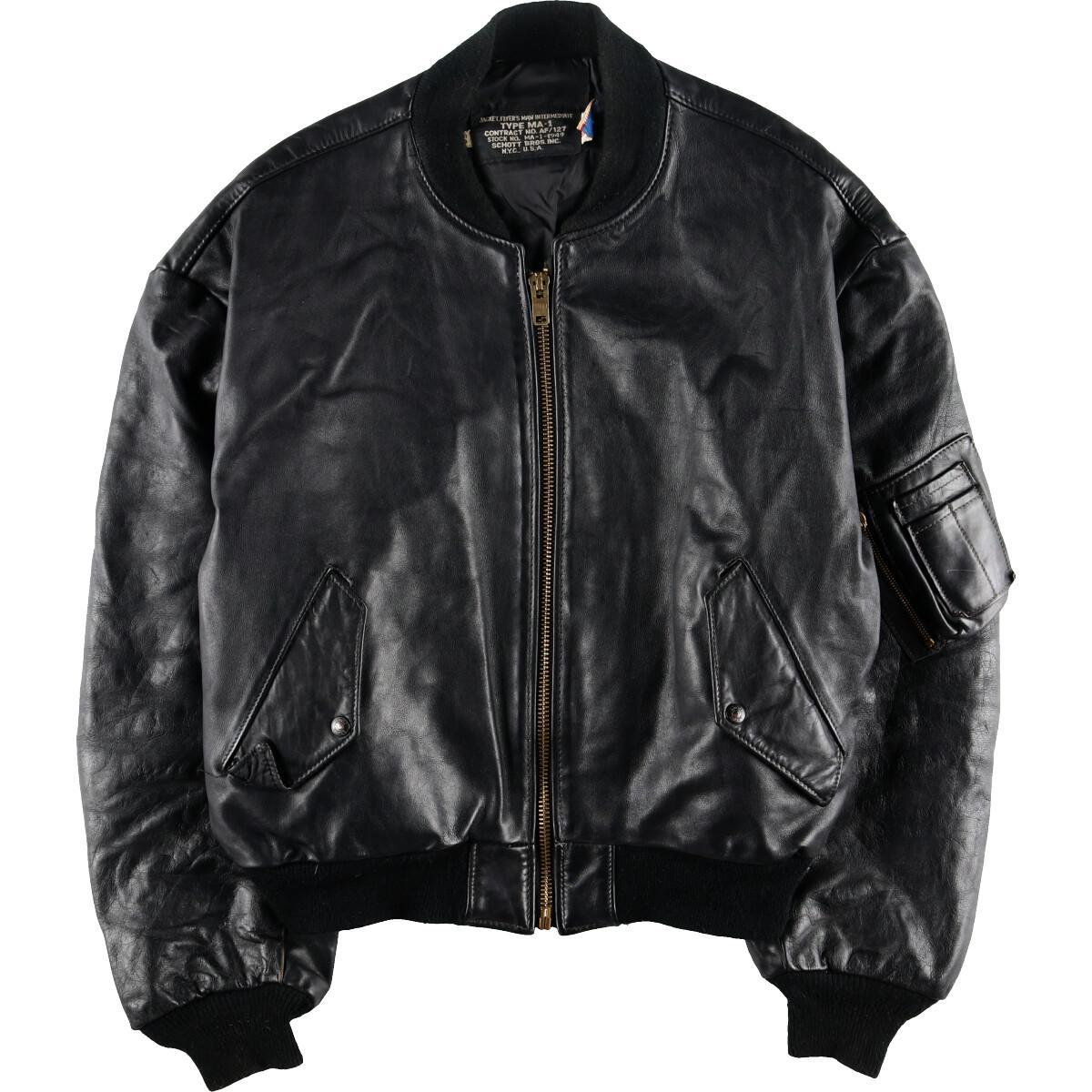 楽天市場】ショット SCHOTT MA-1タイプ レザーフライトジャケット USA