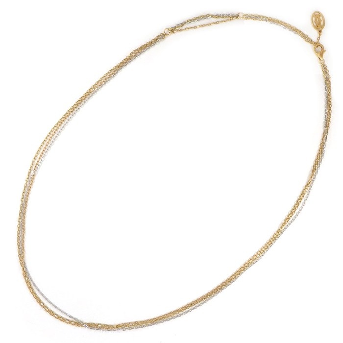 楽天市場】カルティエ Cartier ネックレス トリニティ チェーン スリー