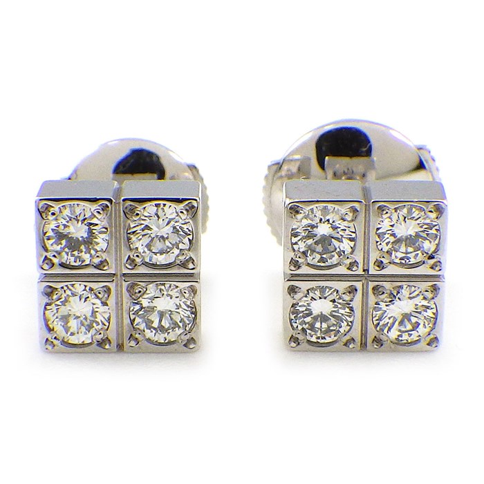 楽天市場】カルティエ Cartier ピアス パイエット スクエア