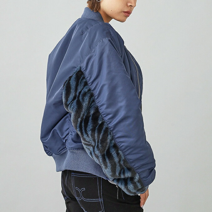 楽天市場】【 X-girl エックスガール 】 PANELED FUR REVERSIBLE MA-1