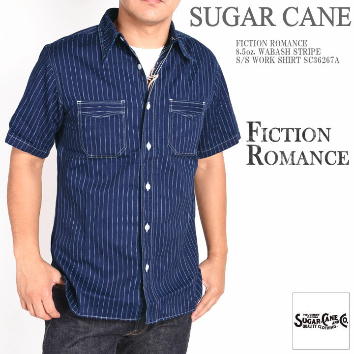 楽天市場】シュガーケーン SUGAR CANE 半袖シャツ FICTION ROMANCE