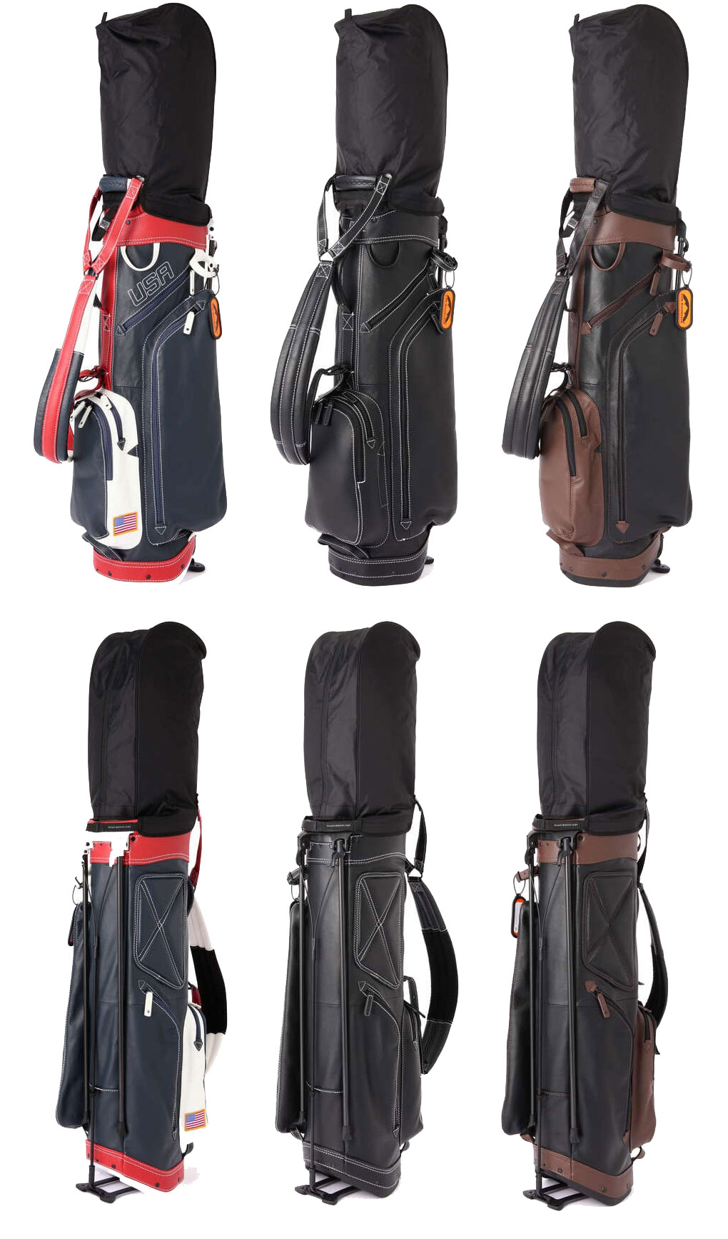 楽天市場】サンマウンテン LEATHER スタンド式 キャディバッグ 9型 267