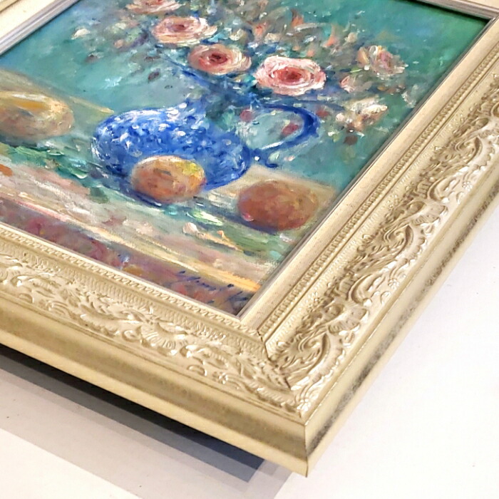楽天市場】絵画 「豊麗」 油彩画 油絵 原画 静物画 バラ 花の絵画 F4
