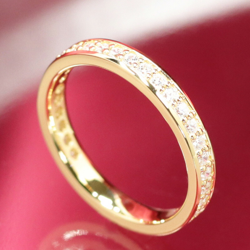 楽天市場】K18 YG 【0.5ct】ダイヤモンド フルエタニティリング【H