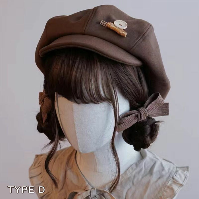 楽天市場】ベレー帽 レディース ベレーキャップ キャスケット つば付き